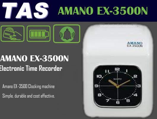 Amano EX 3500N Clocking systems
